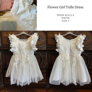 White Flowergirl Dress
